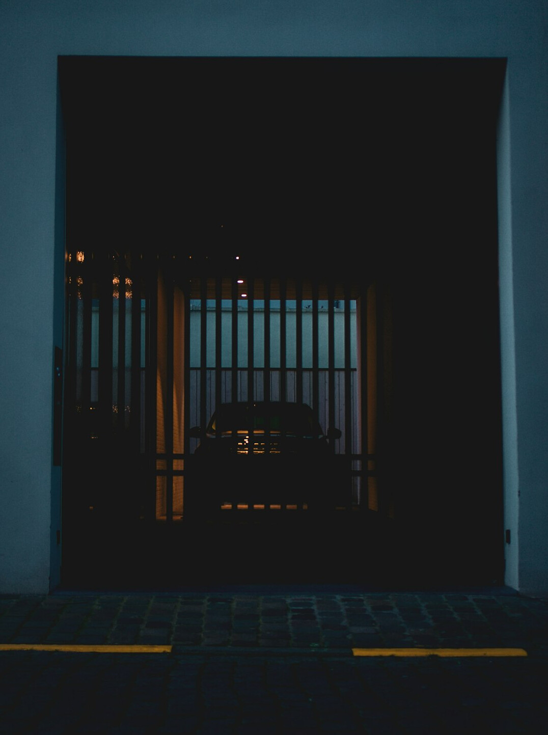 locked door at night
